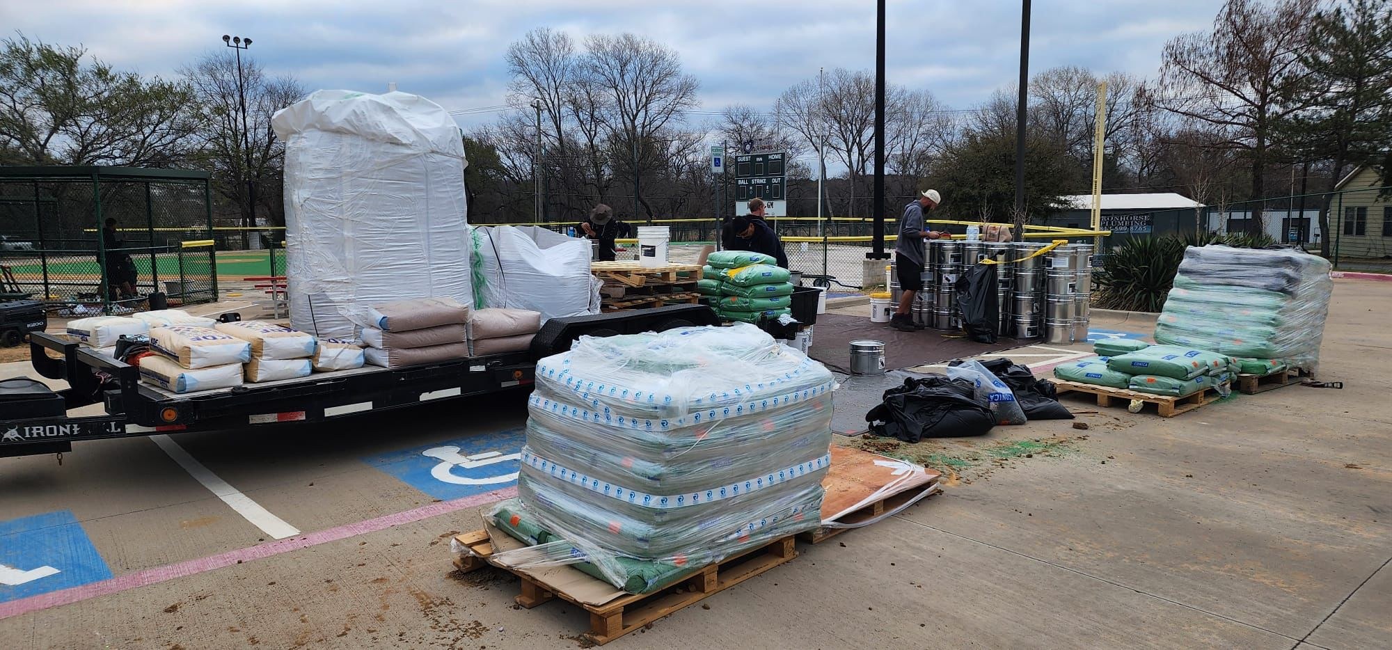 Materials Staging — Ballpark